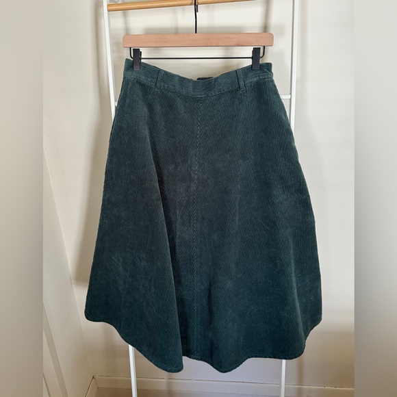 TWOTHIRDS Dresses & Skirts - TWOTHIRDS Binlang Corduroy Skirt - Deep Lake Medium